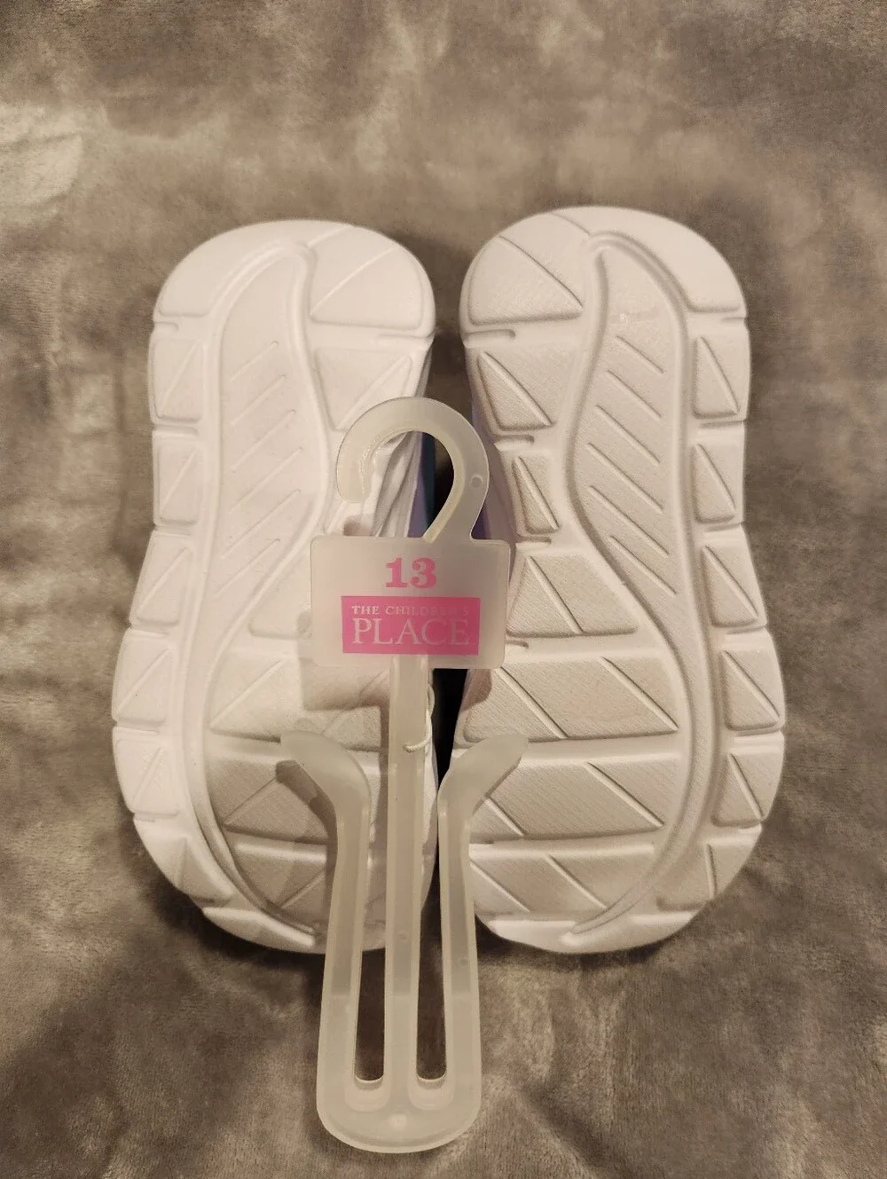 NWT Kids Pink Rainbow Athletic Sneakers, Size 13Y